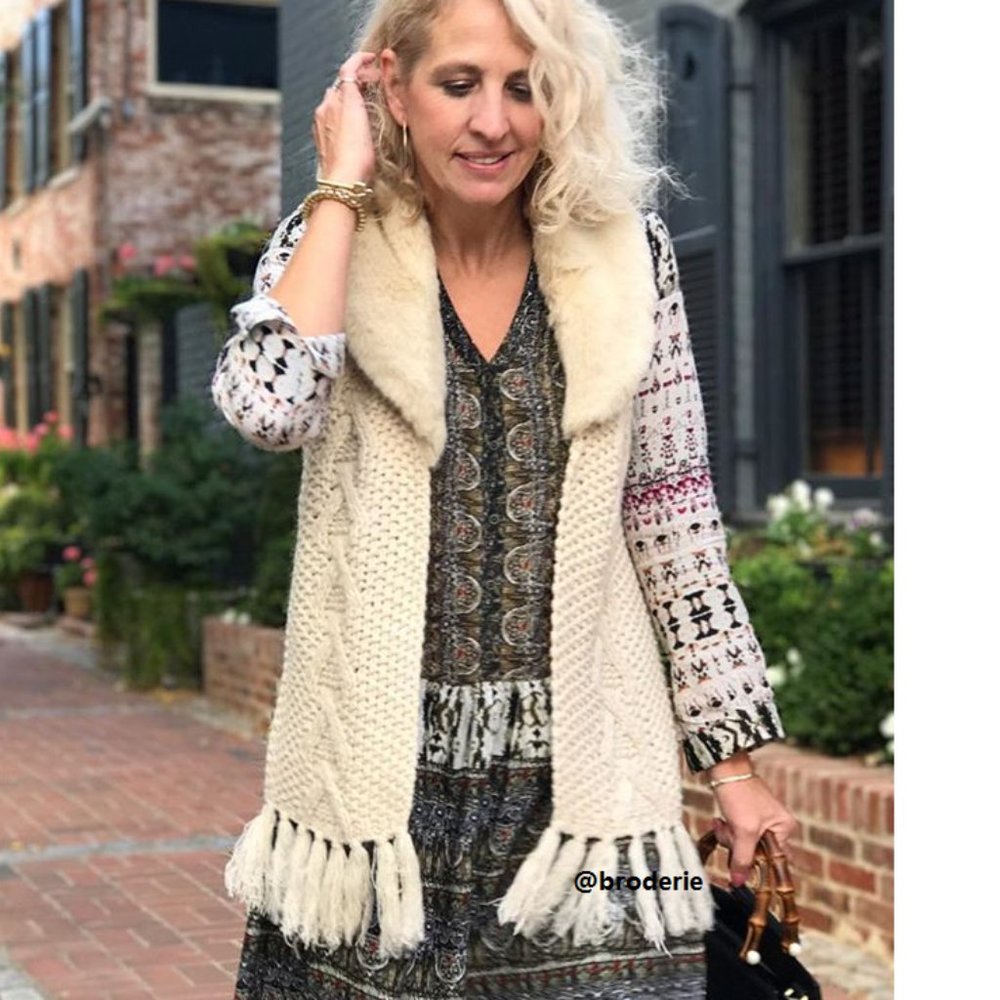 Anthropologie handknit Anchorage Vest xs new with tag - Picture 5 of 9